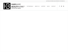 Tablet Screenshot of hairwarebeautyware.com.au